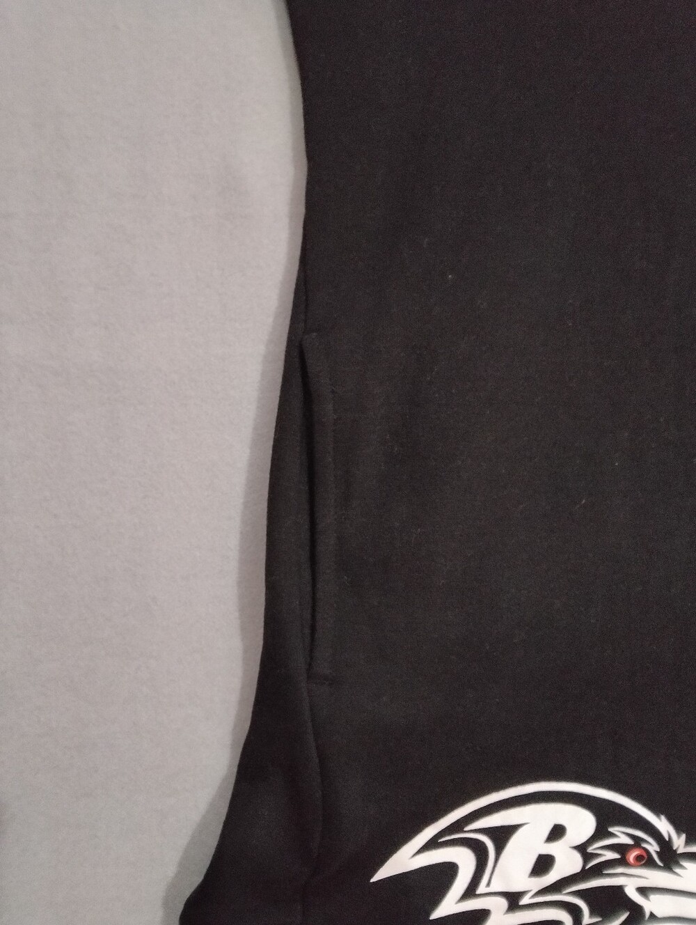 Women's Baltimore Ravens DKNY Sport Black Quarter Zip Sweater Sneaker Dress NWOT - Picture 5 of 10